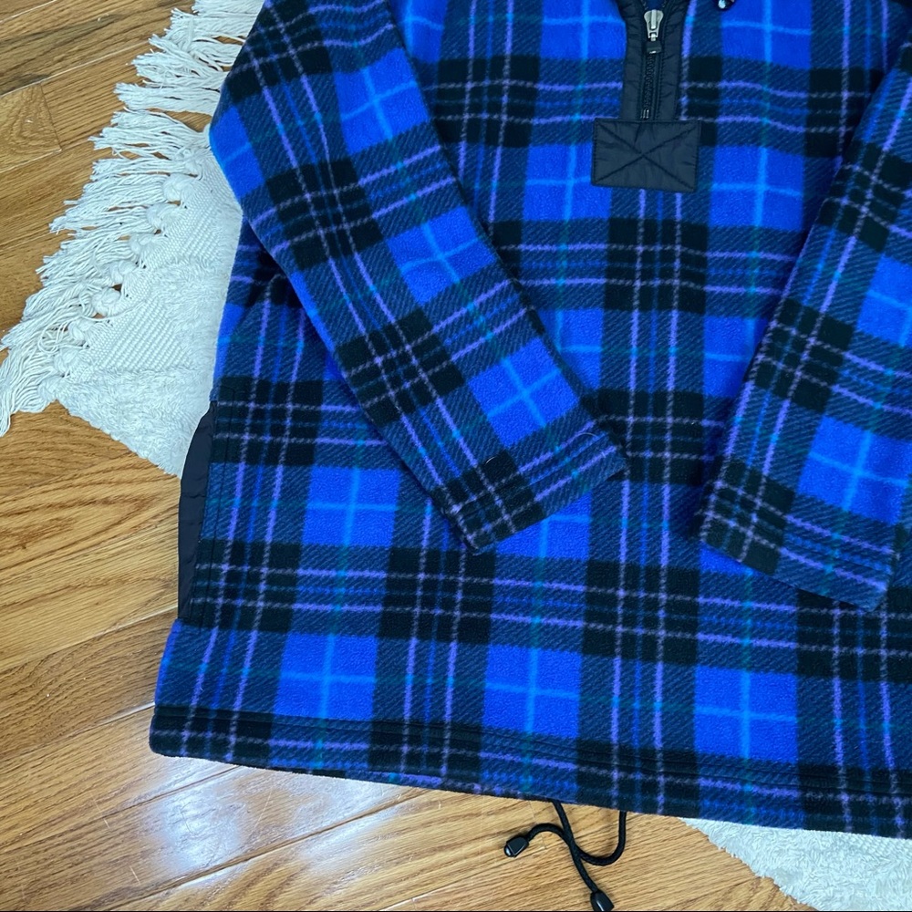 Vintage Sigrid Olsen Sport Gorpcore Fleece Plaid Pullover Jacket Size Small - Picture 5 of 14
